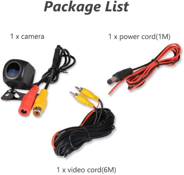 Caméra de recul universelle HD pour voiture avec vision nocturne, pour voitures, camions, camping-cars... – Image 6