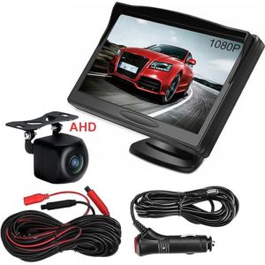 kit caméra de recul et Moniteur, AHD étanche à Vision Nocturne HD pour Voiture/SUV/Camping-Car/Camion