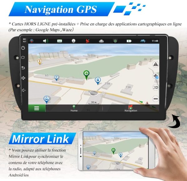 Autoradio Android Seat Ibiza 2009/2013 – Image 4