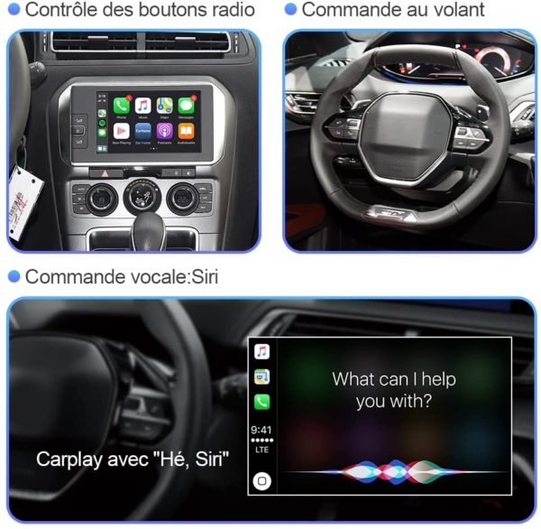 Décodeur Wireless CarPlay pour Citroen Picasso DS4 DS3 / Peugeot 308 508 208 2008 C4 – Image 5