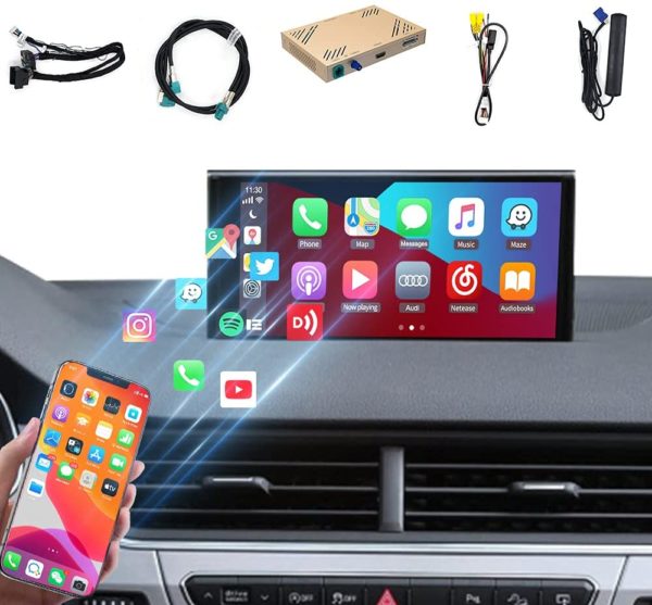 Kit CarPlay sans Fil / Android Auto pour Audi A3 MMI système 2013-2018 / Q7 2016-2018