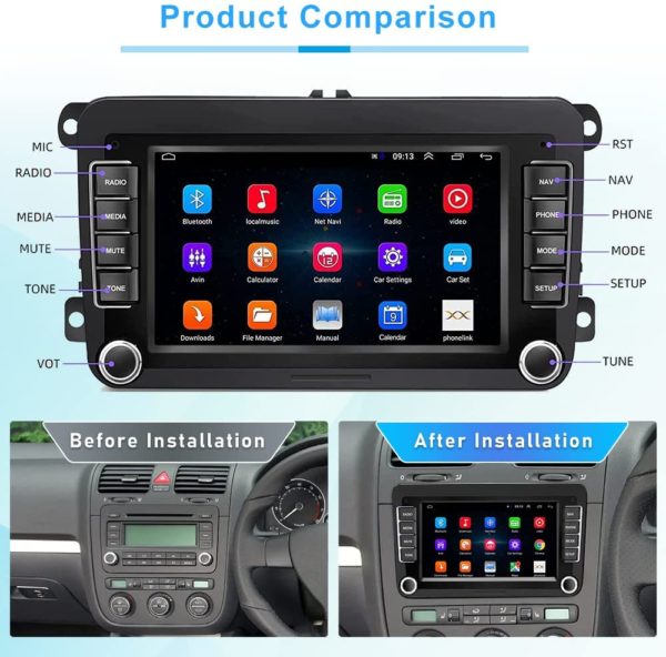 Autoradio Android VW 2 RAM 32G – Image 2