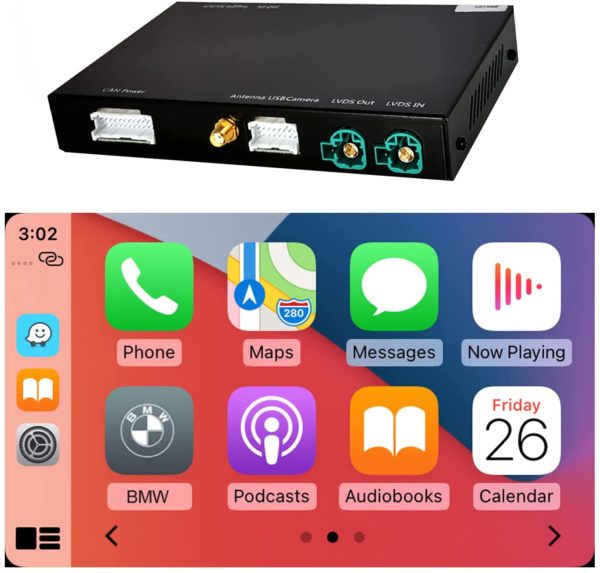 kit Interface CarPlay / Android Auto pour BMW NBT pour BMW 1 2 3 5 7 Série X1 X2 X3 X4 X5 X6 F20 F30