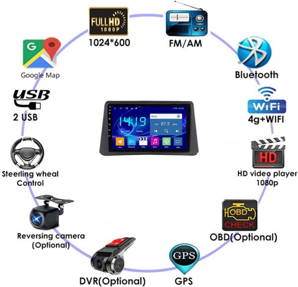 Autoradio Android Opel Mokka 2012/2016 – Image 3