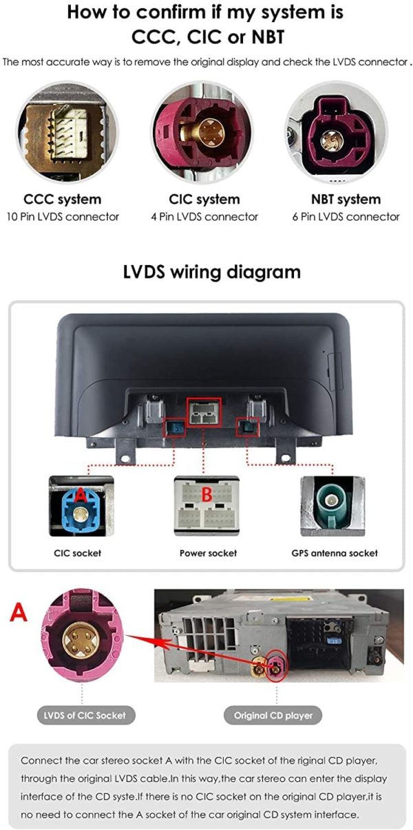 Autoradio Android 10 - écran tactile 10,25" - GPS pour BMW X5-X6 / E70-E71 / CIC – Image 6