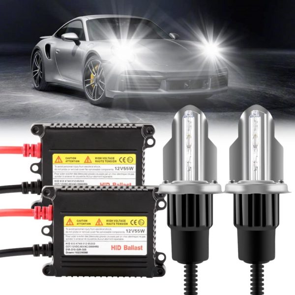 Kit Xenon 55W 6000K Blanc H4