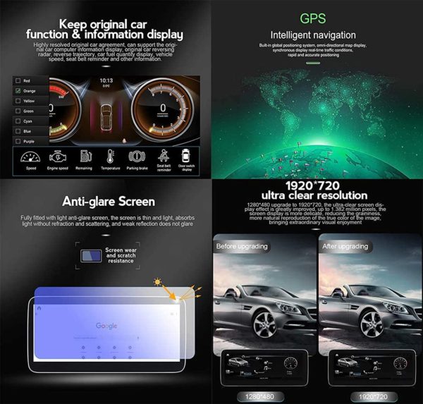 Autoradio Android 10 , 10,25 pouces , écran tactile Audi A4 B8 A5 2009~2016 – Image 6
