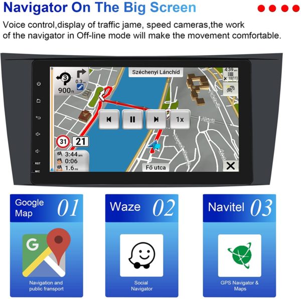 Autoradio Android Mercedes Benz Classe W211 – Image 3