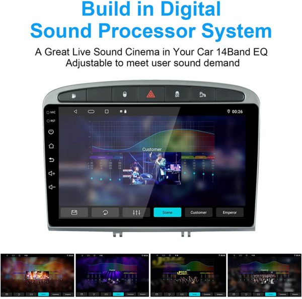 Autoradio Android pour Peugeot 308-408 / 2010-2016 – Image 3