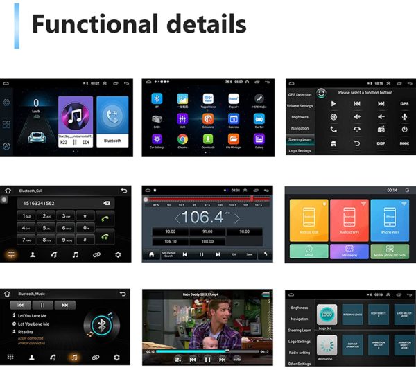 Autoradio GPS Android 10 / 10 Pouces – Image 2