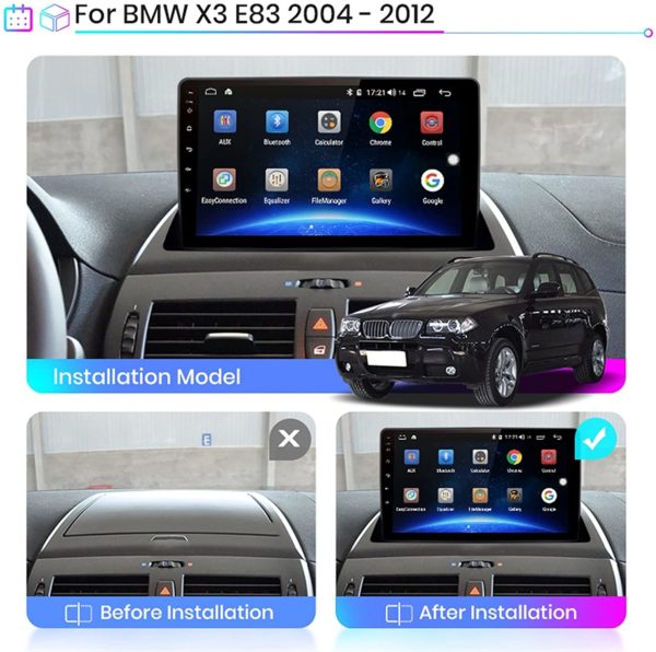 Autoradio Android BMW X3 E83 2004-2012 / 2G RAM - 32G – Image 2