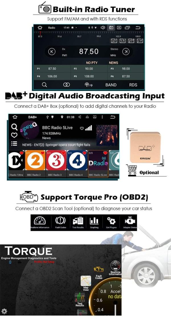 Autoradio Android Toyota RAV4/Corolla – Image 2