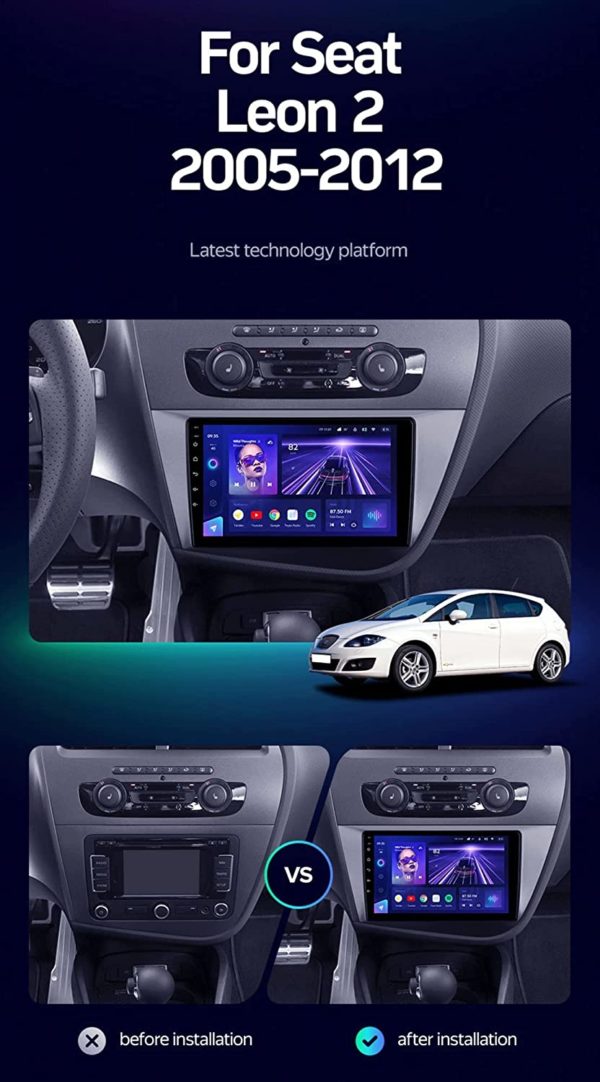 Autoradio Android Seat Leon 2 MK2 2005-2011 – Image 2