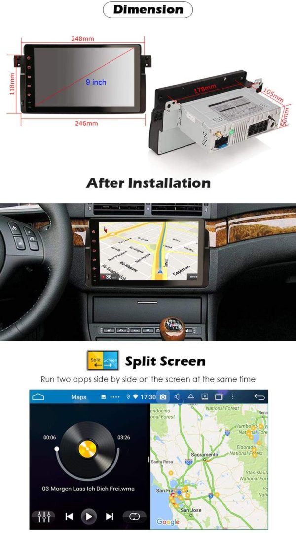 Autoradio Android BMW E46 M3 Rover 75 MG ZT – Image 4