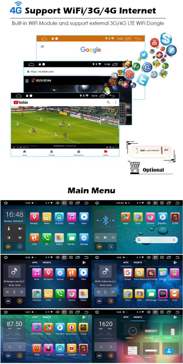 Autoradio Android Toyota RAV4/Corolla – Image 5