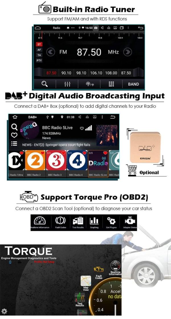 Autoradio Android BMW E46 M3 Rover 75 MG ZT – Image 6