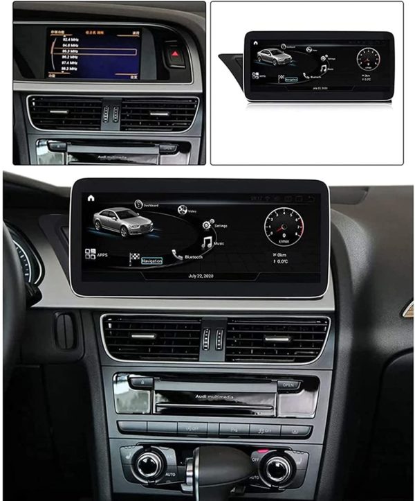 Autoradio Android 10 , 10,25 pouces , écran tactile Audi A4 B8 A5 2009~2016 – Image 2