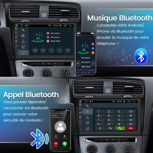 Autoradio pour VW Golf 7 2012-2020 – Image 4
