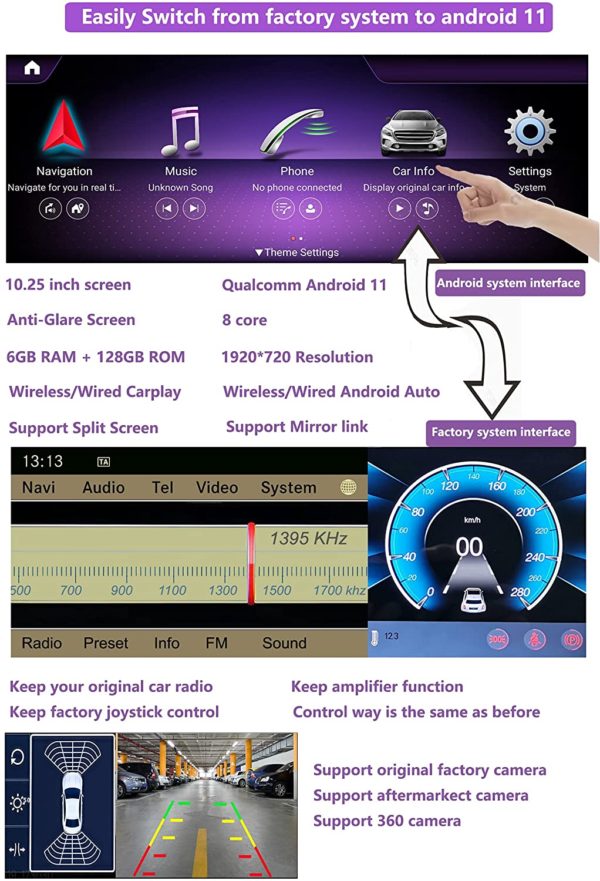 Autoradio Android Mercedes Benz W212 NTG4 – Image 3