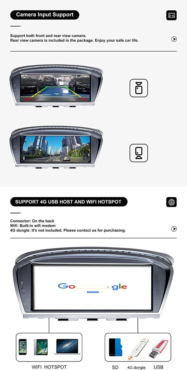 Autoradio Android 10 BMW E60 CCC – Image 4