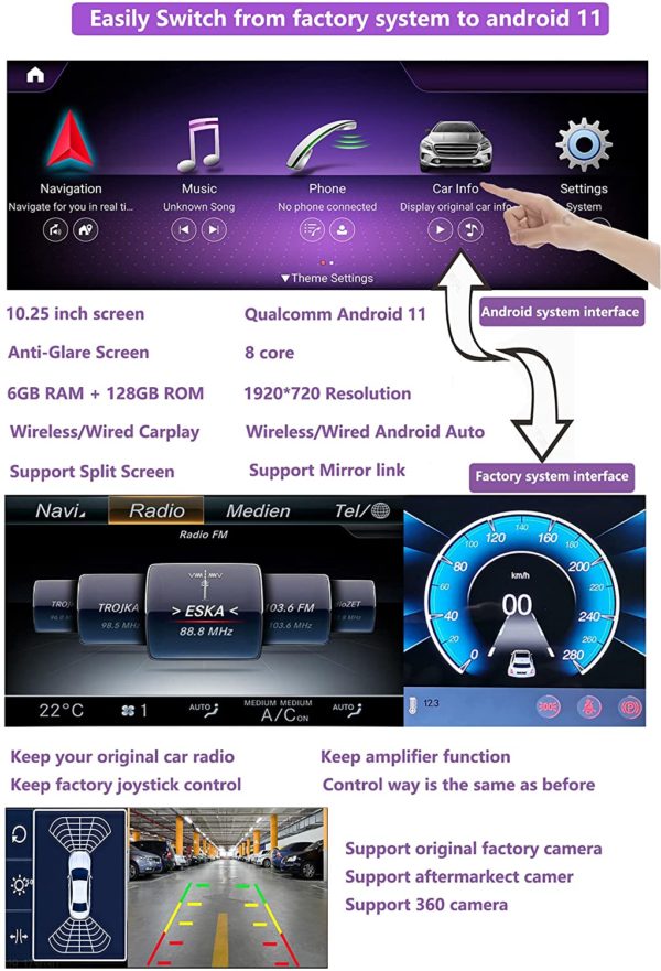 Autoradio Android Mercedes Benz Classe A/GLA-W176-X156-C117 – Image 5