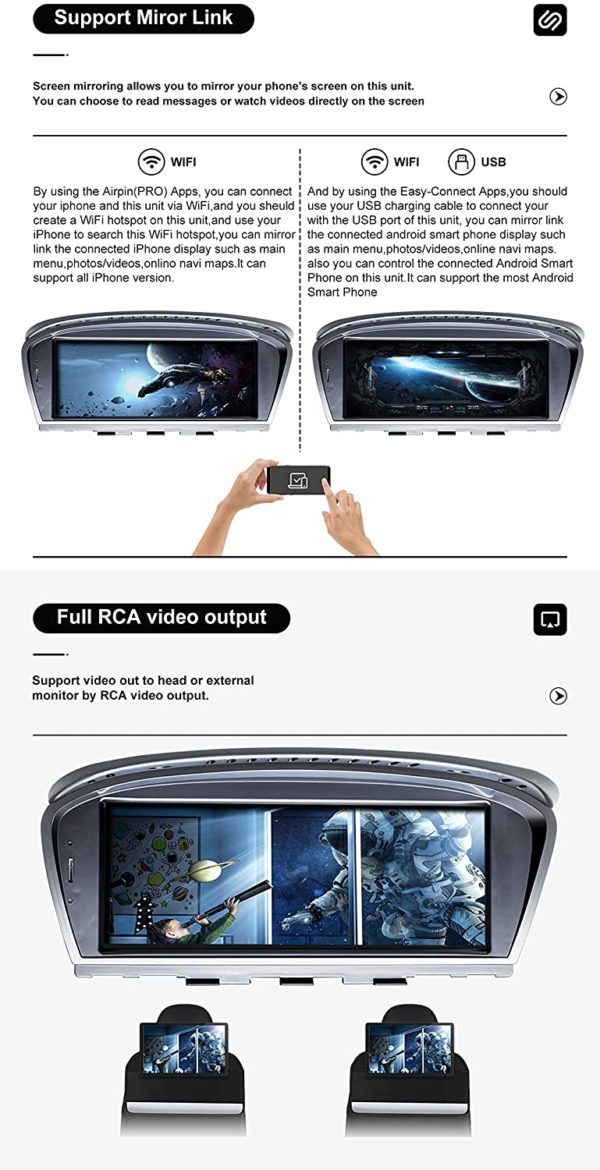 Autoradio Android 10 BMW E60 CCC – Image 3